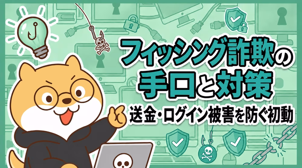 フィッシング詐欺の手口と対策｜送金・ログイン被害を防ぐ初動