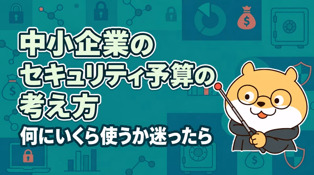 中小企業のセキュリティ予算の考え方｜何にいくら使うか迷ったら